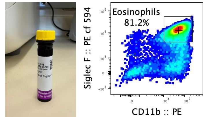Anti Mouse Siglec F (CD170) PE-CF594 for the Quantification of